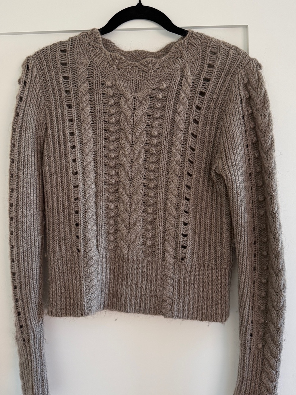 Club Monaco Wool Cable Knit Women's Sweater